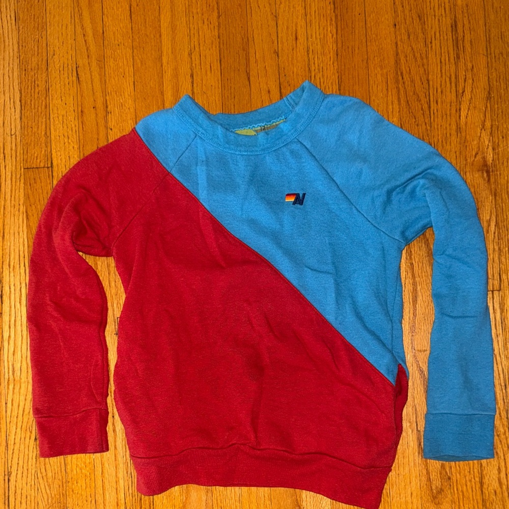 Aviator Nation Kids Crew Sweatshirt with pockets